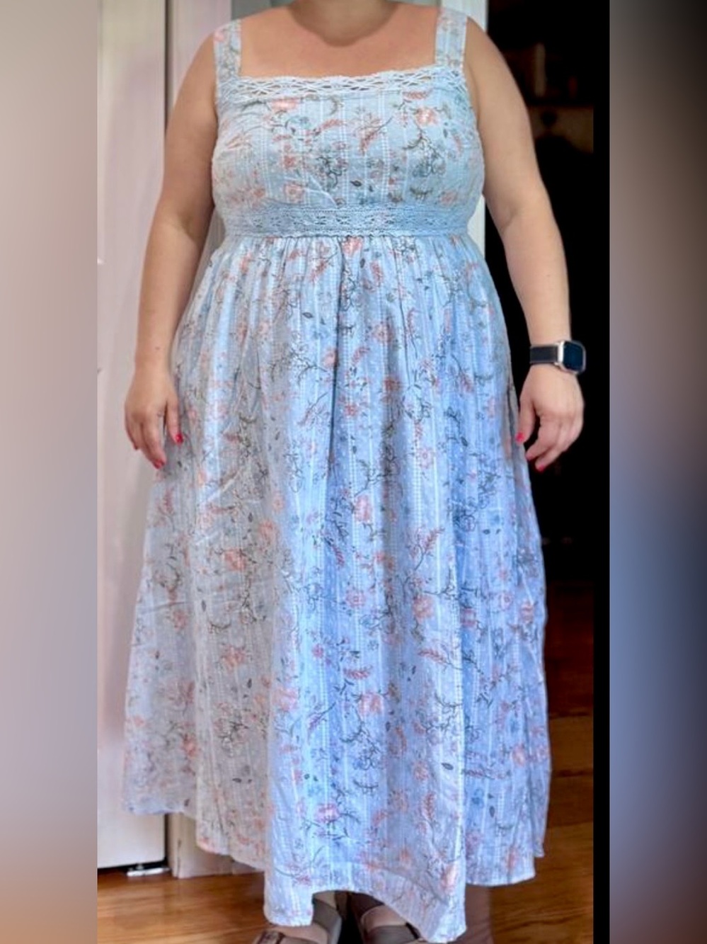 Torrid Light Blue, Square Neck Tea Length Dress
SIZE 2X *NWT* - Picture 10 of 14